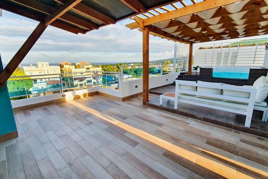 Apart. Bbq, Jacuzzi Y Vista Al Mar, 4Hb/Ac. Apartment Barahona Bagian luar foto